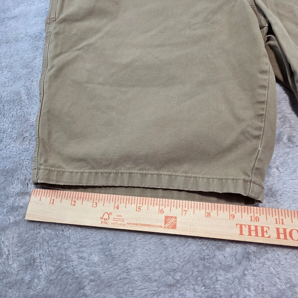Banana‎ Republic Men 34 Khaki Aiden Short Cotton Twill Casual Chino Flat Front